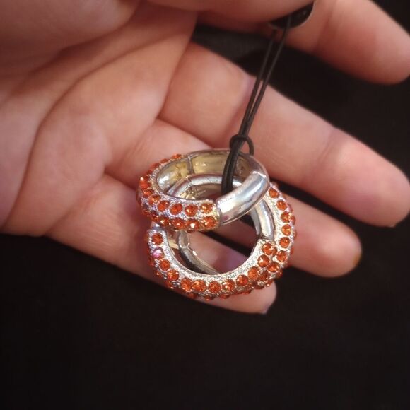 Lane Bryant 3 piece silver tone ring set;NWT - Picture 8 of 9